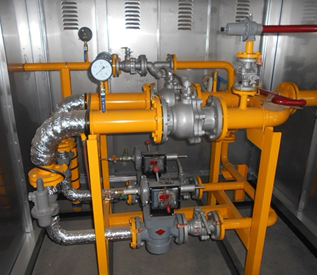 Natural gas pressure regulating box (tank)